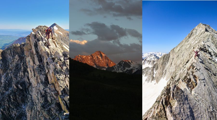 climbing capitol peak