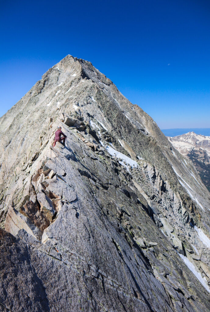 climbing capitol peak