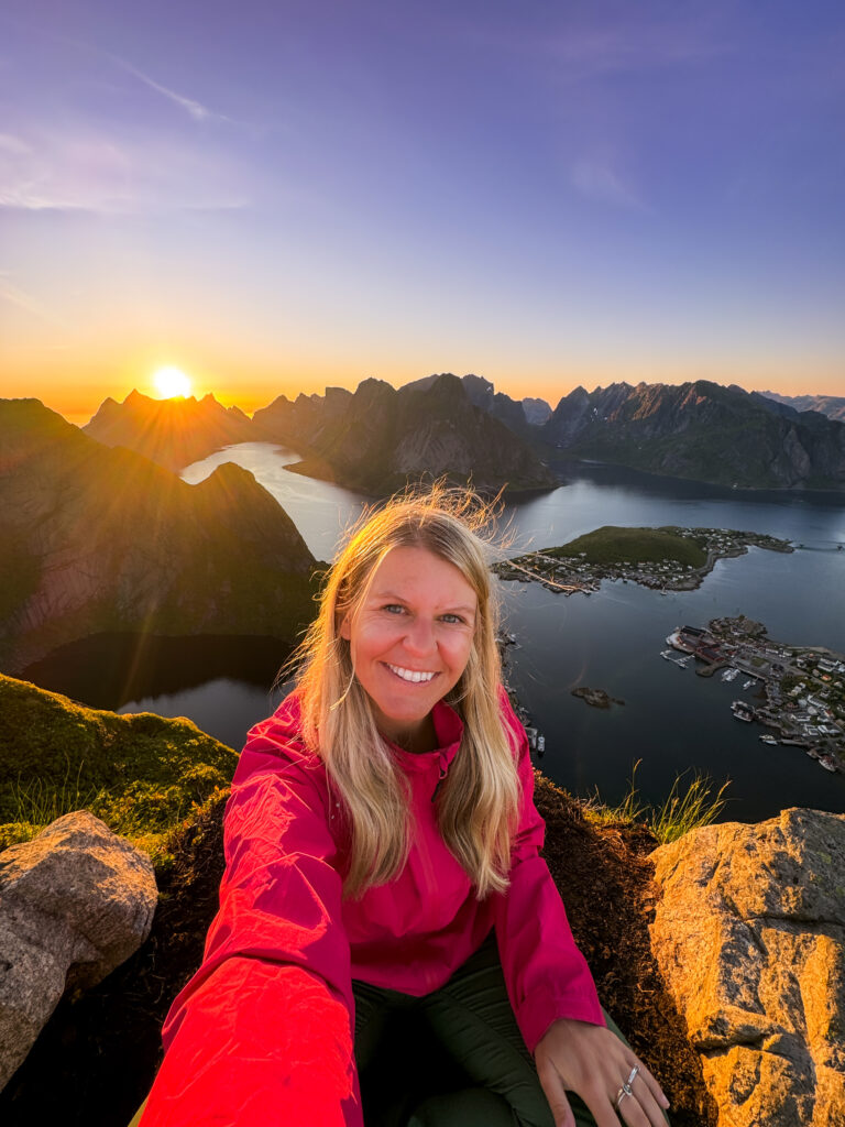 female travel blogger