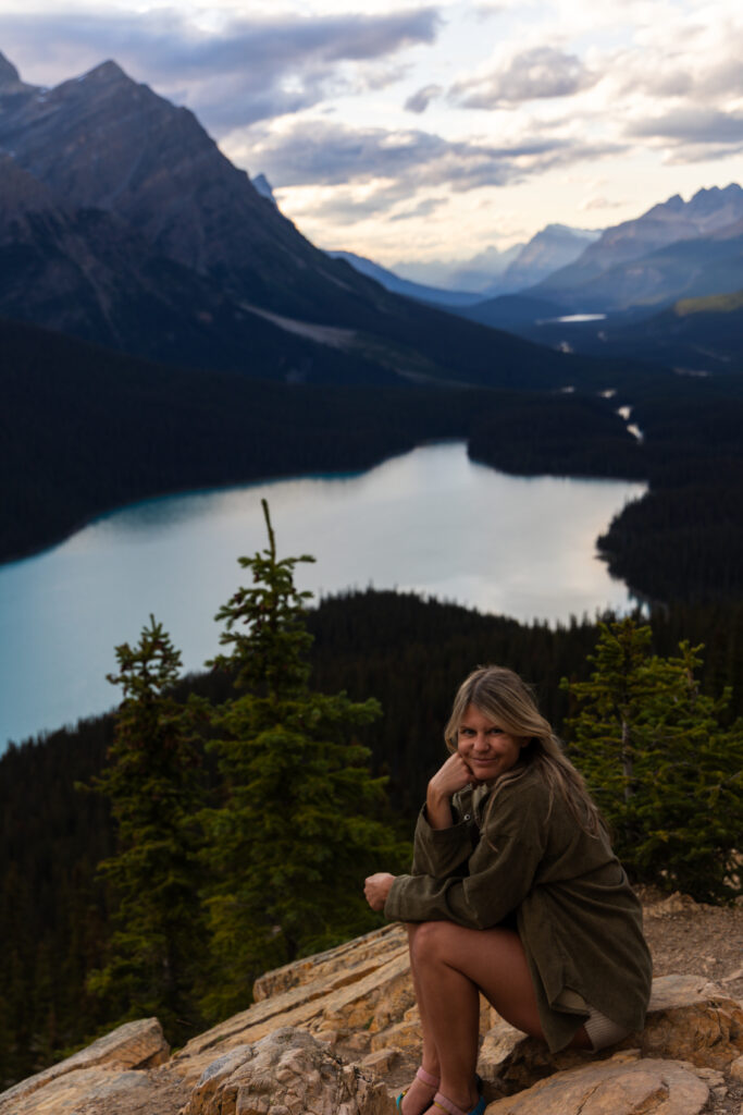 female travel blogger